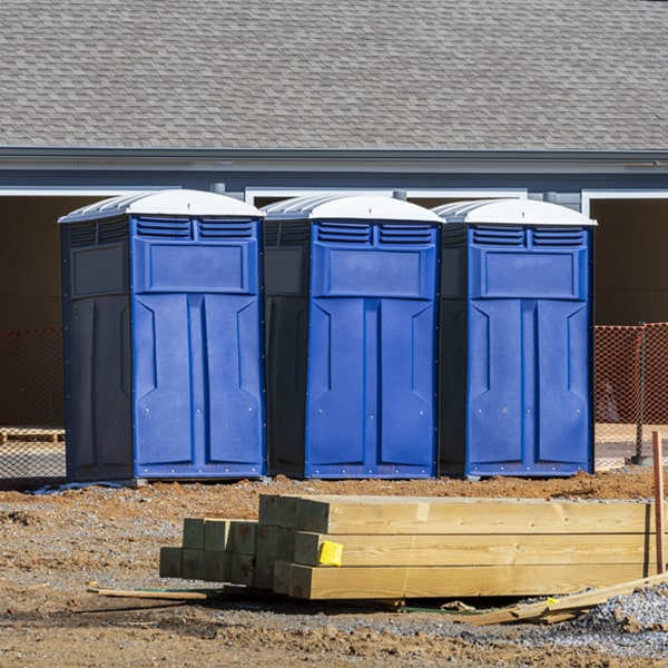 is there a specific order in which to place multiple porta potties in Siler City